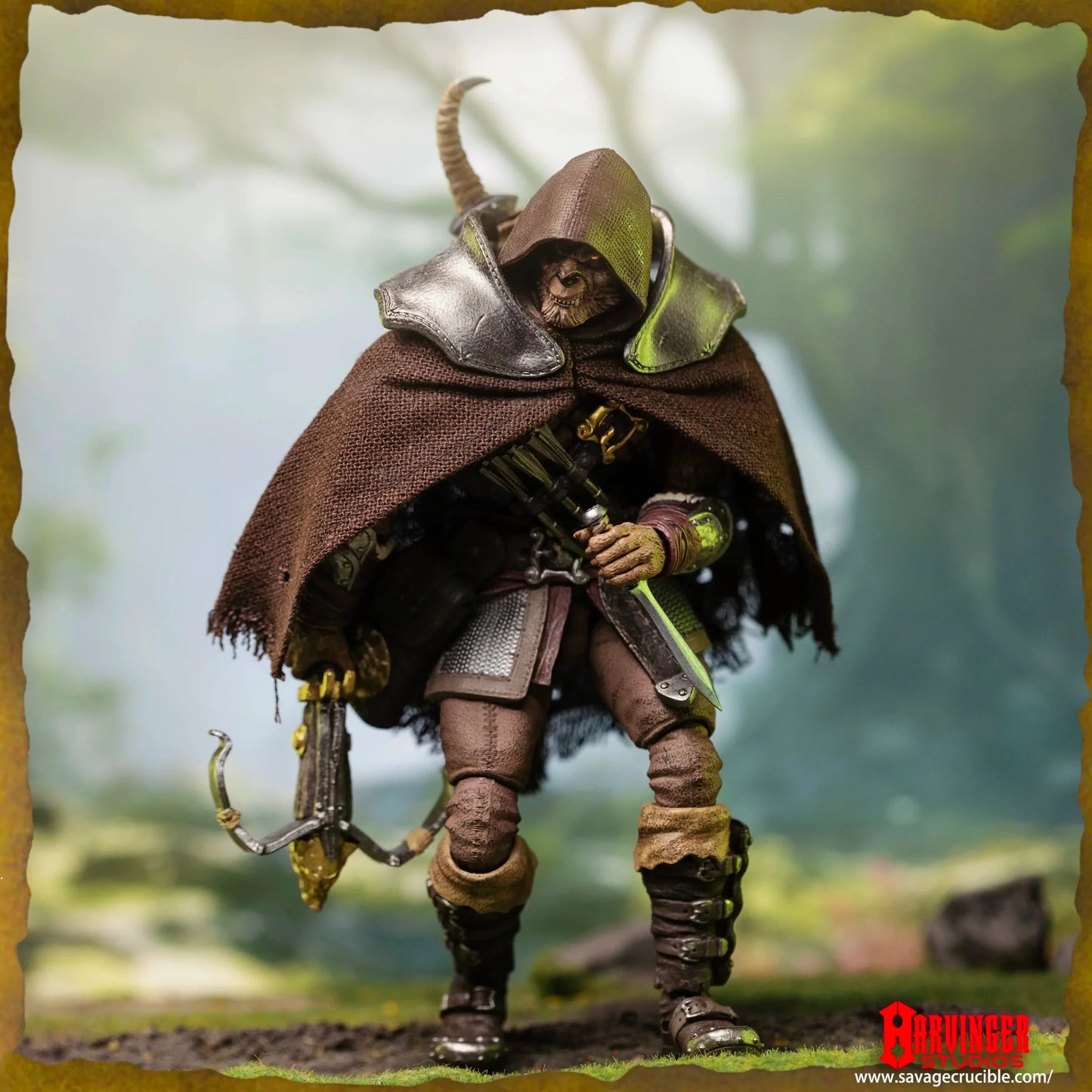 1/12 7-Inch Savage Crucible Action Figure — Harbinger Studios Wave 2 Jaeger Nashom Krieger Whoman Barbarian Anime Collectible Gift