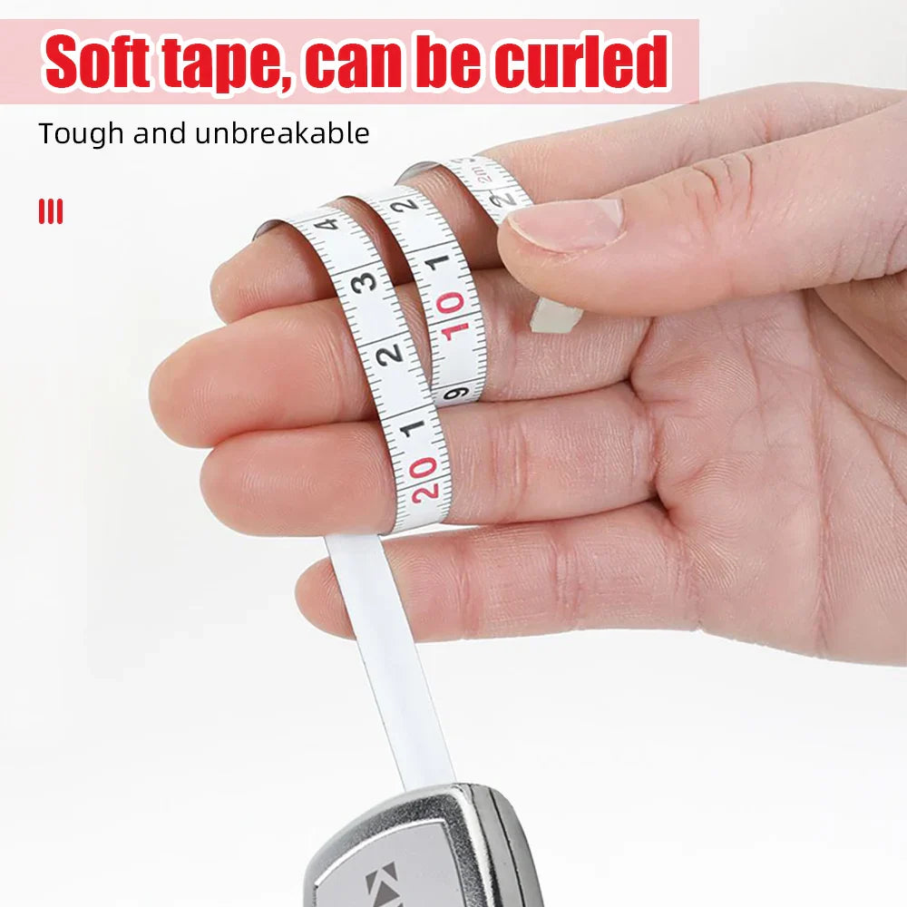 Retractable Ruler Key Ring | Small Steel Tape Measure Construction Tools | Portable Measuring Instruments