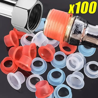 100/10PC Leak-Proof Faucet Sealing Gaskets – Rubber & Silicone Washers for Plumbing Hose Leak Prevention
