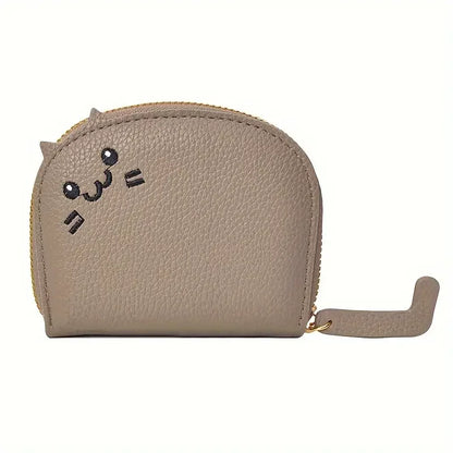Cartoon Cat Wallet - Cute Faux Leather Multi-Card Coin Purse and ID Holder for Women
