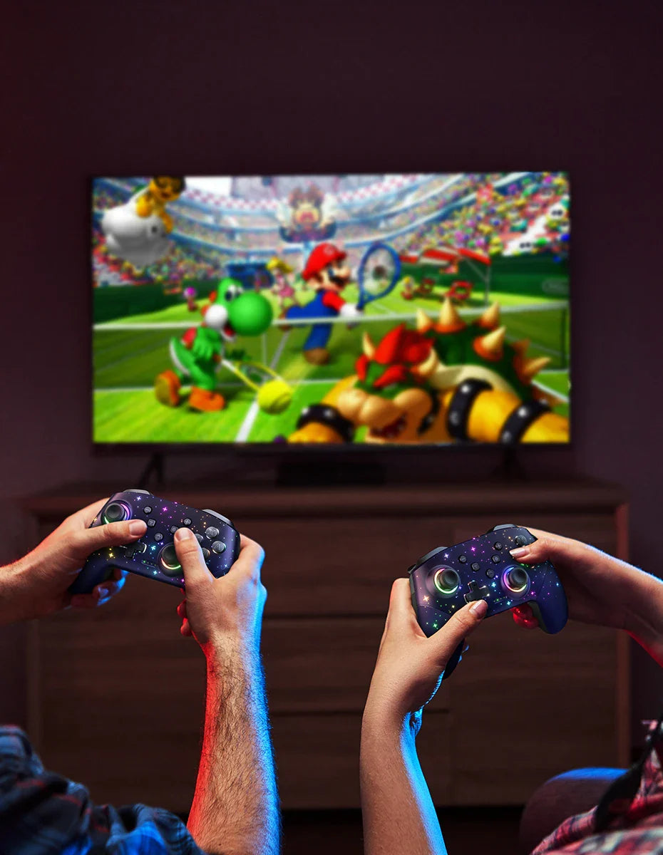 LED Star Wireless Pro Controller for Nintendo Switch, Switch Lite & OLED – Multi-Platform Bluetooth Controller for Windows, iOS & Android