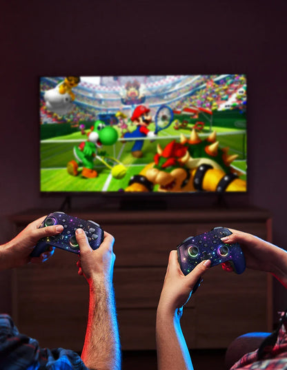 LED Star Wireless Pro Controller for Nintendo Switch, Switch Lite & OLED – Multi-Platform Bluetooth Controller for Windows, iOS & Android