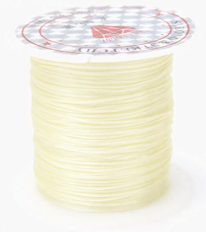 10M Strong Elastic Crystal Beading Cord – 1mm Stretch Thread for DIY Bracelets, Necklaces & Jewelry Making