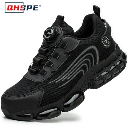 Rotating Button Safety Shoes for Men – Anti-Smash, Anti-Puncture Work & Security Protective Boots, Fashion Sport Design