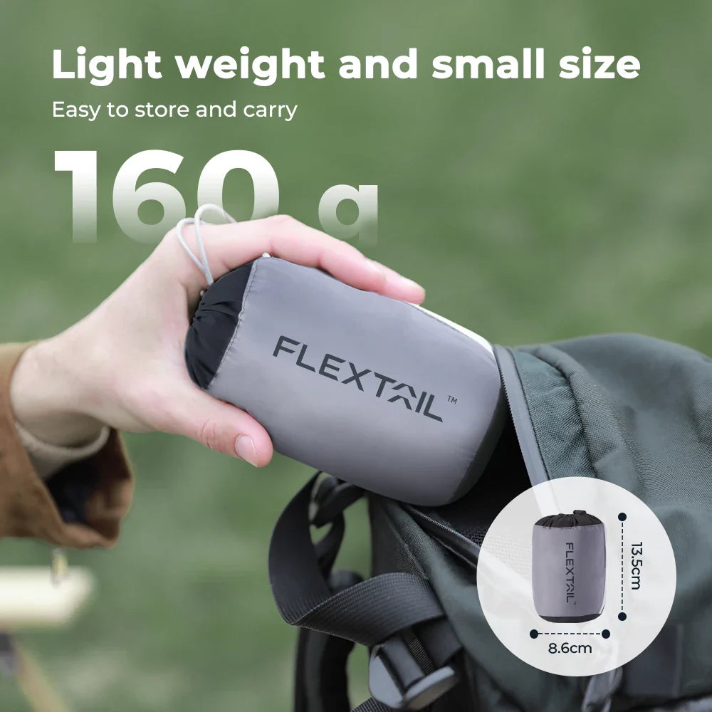 FLEXTAIL ZERO PILLOW SE - Inflatable Camping Pillow, Ergonomic Travel & Home Pillow, Lightweight & Washable