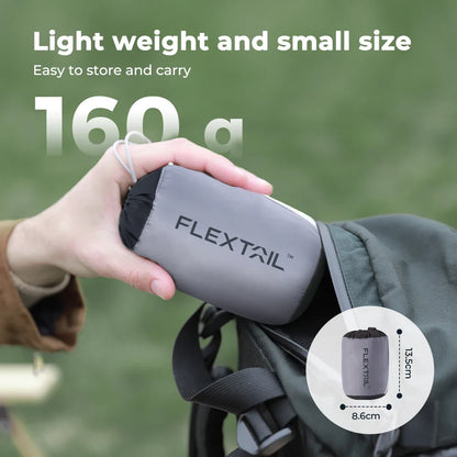 FLEXTAIL ZERO PILLOW SE - Inflatable Camping Pillow, Ergonomic Travel & Home Pillow, Lightweight & Washable