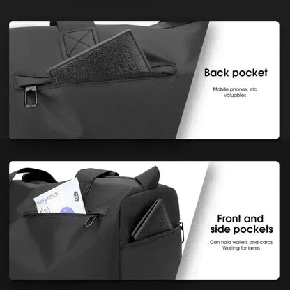 Zipper Large Capacity Oxford Travel Bag – Waterproof Fitness & Sports Luggage with Thickened Fabric