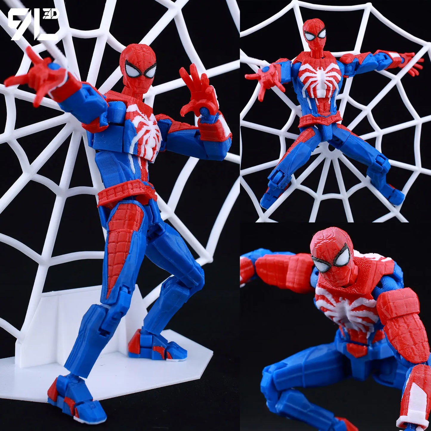 9L3D Superman & Batman Action Figures – Multi-Jointed Poseable LUCKY13 Titan13 Collectible Hero Toys