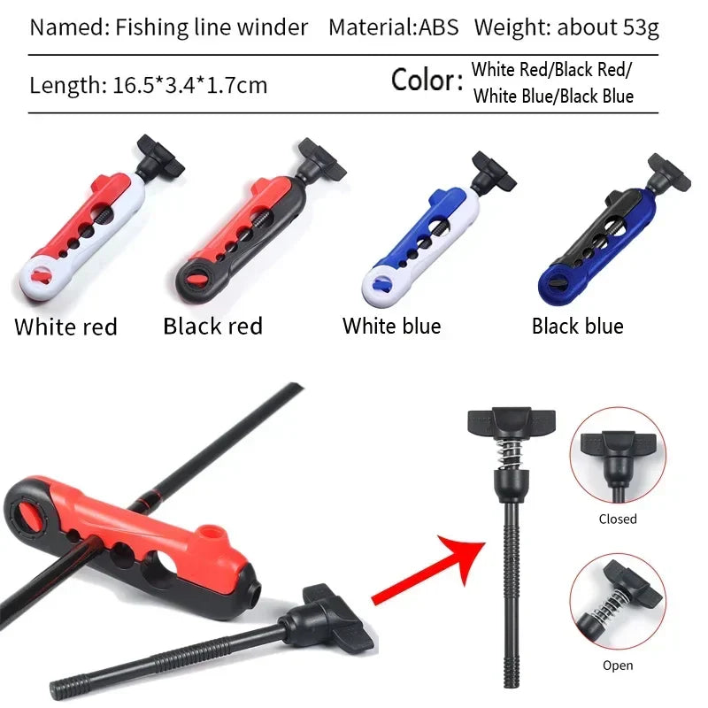 Portable Fishing Line Winder – Reel Line Spooler Machine for Spinning & Baitcasting Reels, Carp Fishing Equipment
