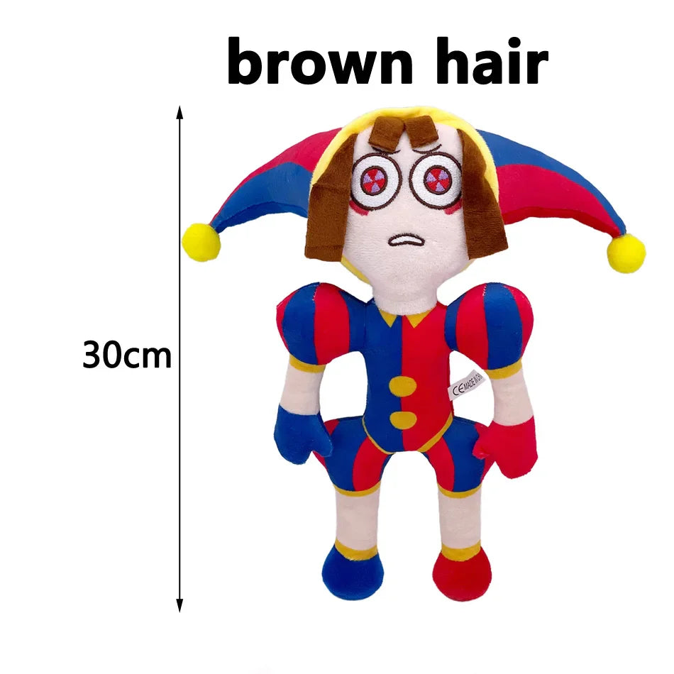 The Amazing Digital Circus Pomni Plush Doll – Soft Anime Clown Toy for Kids Christmas Gift