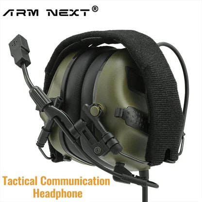 ARM NEXT F10 Tactical Headset — Noise-Canceling Hunting & Shooting Headphones with Brackets, Compatible with Wendy M-LOK ARC Helmet