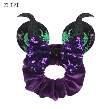 Velvet Mouse Scrunchies - Cute Elastic Ponytail Holders & Hair Accessories for Girls