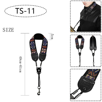 Saxophone Neck Strap - Adjustable Leather Universal Fit for Soprano, Alto, Tenor Sax with Secure Closed Hooks