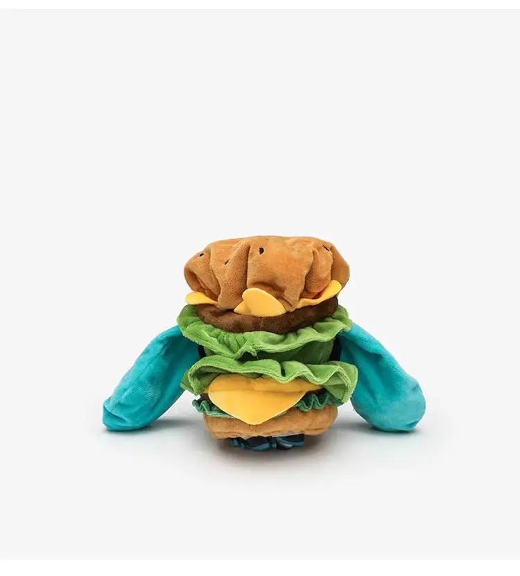 Cute Hatsune Miku Plush Doll with Hamburger Outfit – Changeable Clothes Anime Figure Stuffed Toy Collectible Gift