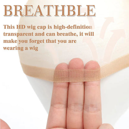 20-100PCS HD Wig Caps for Women – Thin Invisible Stocking Caps for Wigs, Breathable and Stretchable Wig Caps