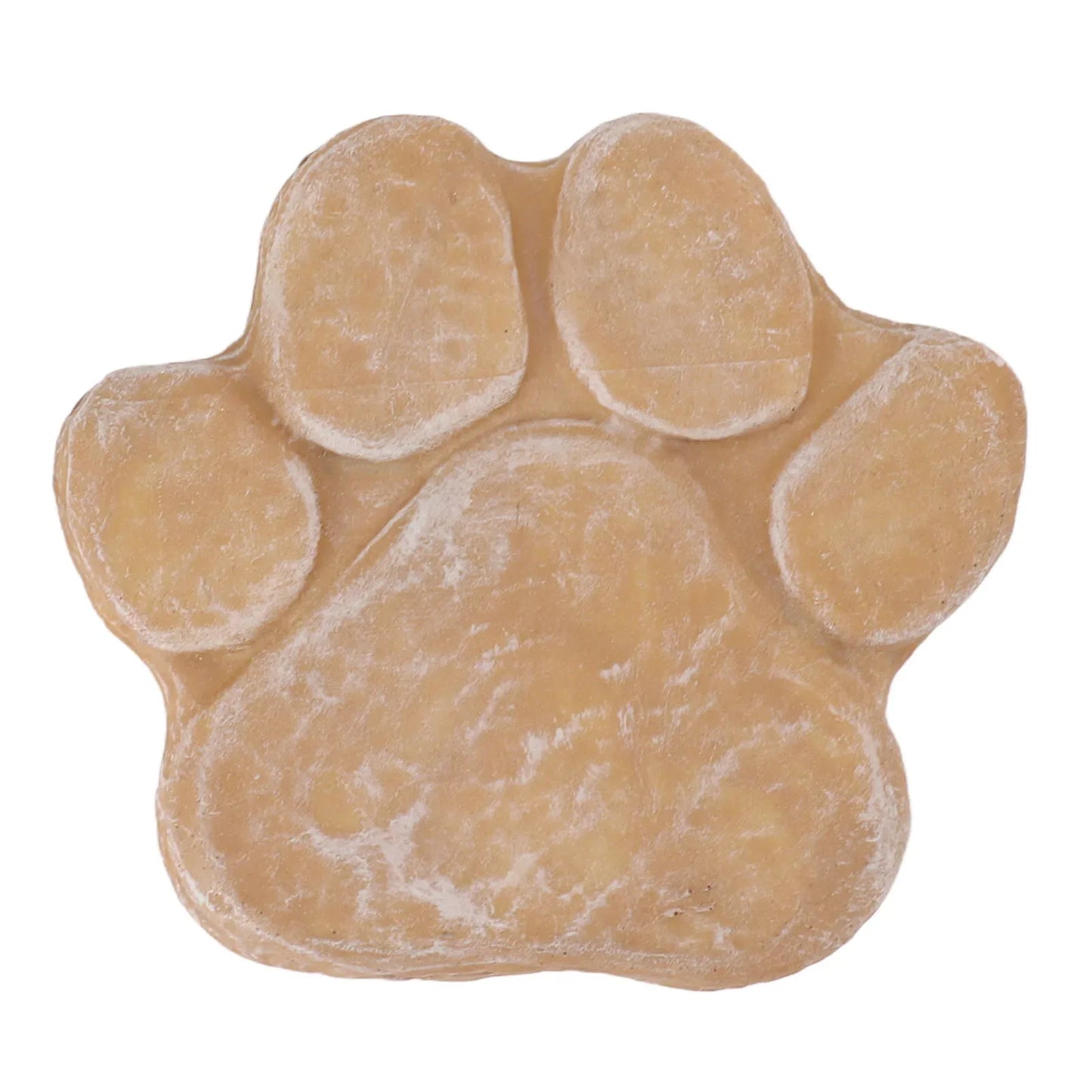 Dog Pawprint Memorial Stone – DIY Lettering Dog Grave Marker Pet Monument for Outdoor Lawn & Patio (15.5x17.5cm)