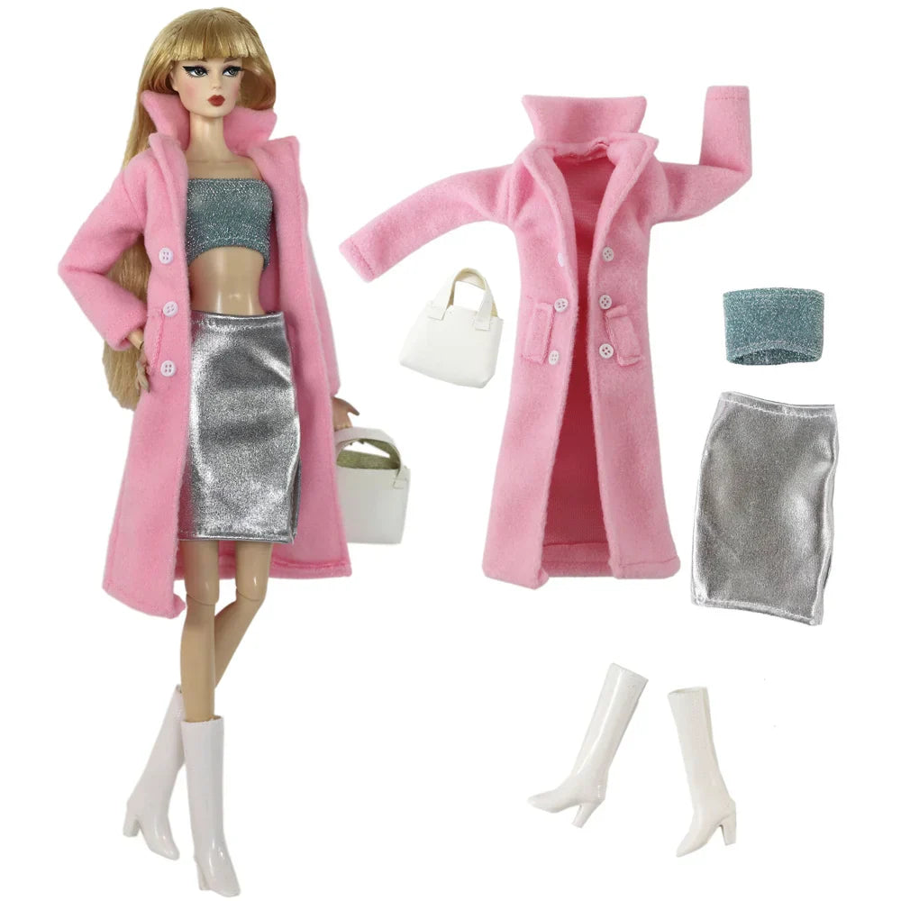 1:6 Scale Doll Clothes Set – Dress Outfit for 11.5-inch (30cm) Dolls, Multiple Styles for Girls’ Gifts