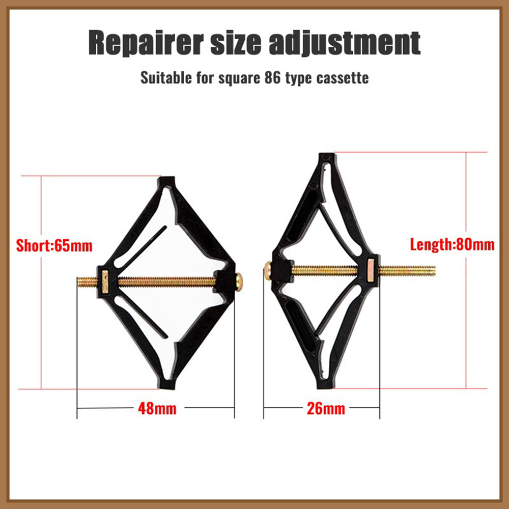 STONEGO 86mm Wall Mount Switch Box Repair Tool — Switch Cassette Repairer with Support Rod Electrician Accessory