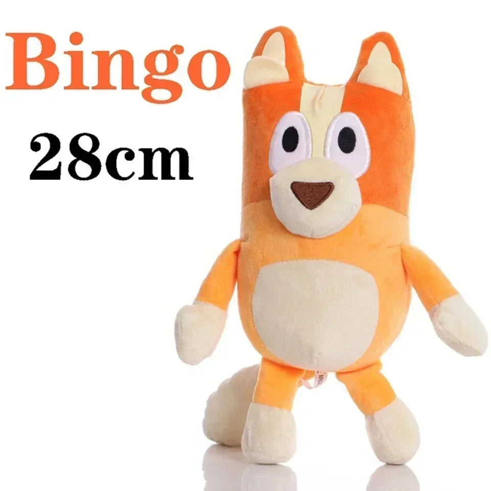 Bluey Dog Bingo Plush Toy — Soft Cartoon Stuffed Animal for Kids, Birthday & Christmas Gift