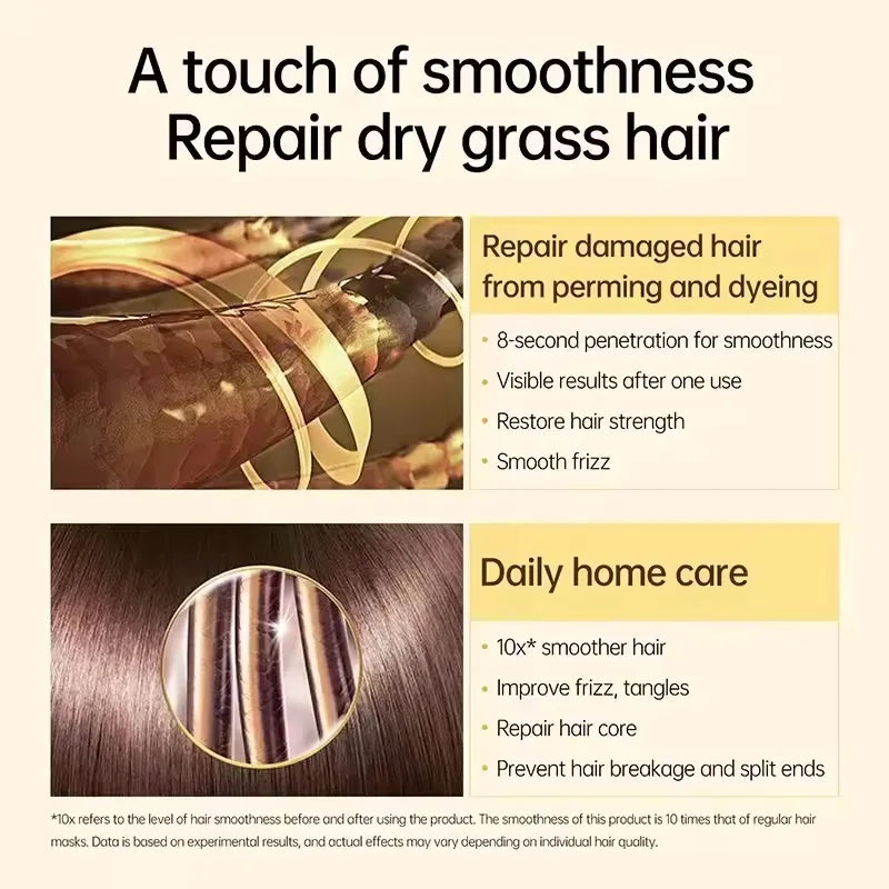 Magic Hair Vitamin Capsules — Keratin Oil for Fast Hair Restoration, Soft, Smooth, Shiny, Deep Moisturizer for Frizzy & Dry Scalp Hair Care