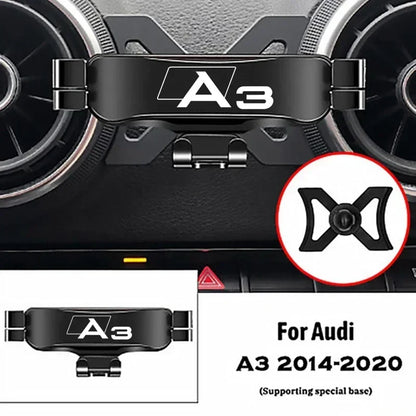 Audi A3 S3 8V Phone Holder - Air Vent Gravity Mount GPS Navigation Stand Car Accessory 2014-2020