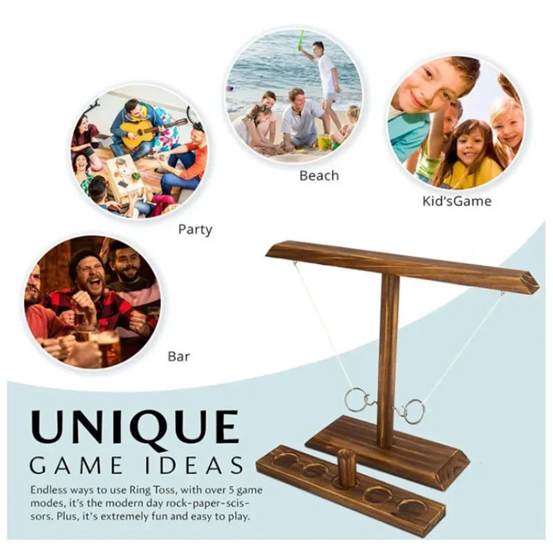 Family Party Ring Toss Game — Fast-Paced Interactive Board Game for Kids & Adults, Parent-Child Fun & Bar Drinking Challenge