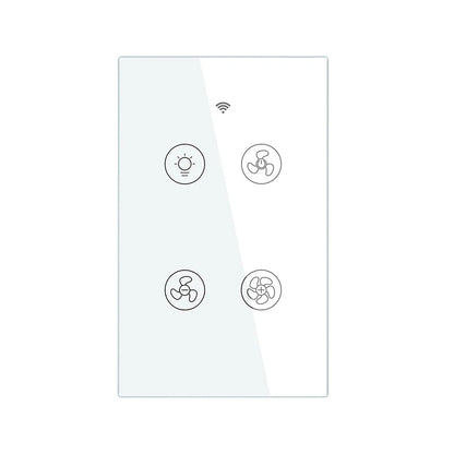 WiFi RF Smart Ceiling Fan Light – 2/3 Way Control, Speed Control, Smart Life/Tuya App, Alexa & Google Home Compatible