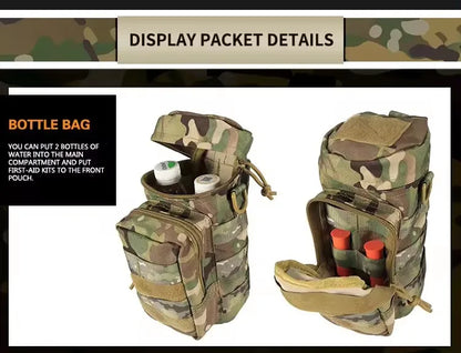 Yakeda MOLLE Pockets & Pouches – Tactical Hunting Waist Security Belt with Padded Patrol Support