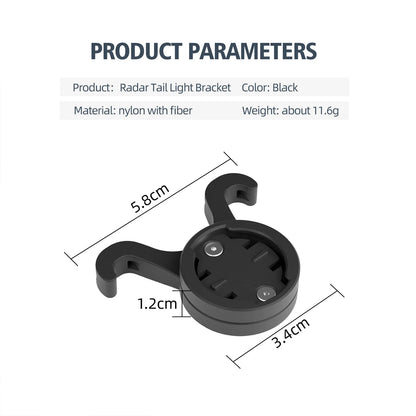 CYCLAMI S11 Bicycle Saddle Lamp Mount — Bike Taillight Seatpost Holder Bracket for Garmin Radar RT510, RTL515, RVR315, L308, L508, TL30