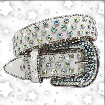 Luxury Rhinestone Belt – Diamond Crystal Studded Fashion Pin Buckle Belt for Women, Stylish Jeans Decoration