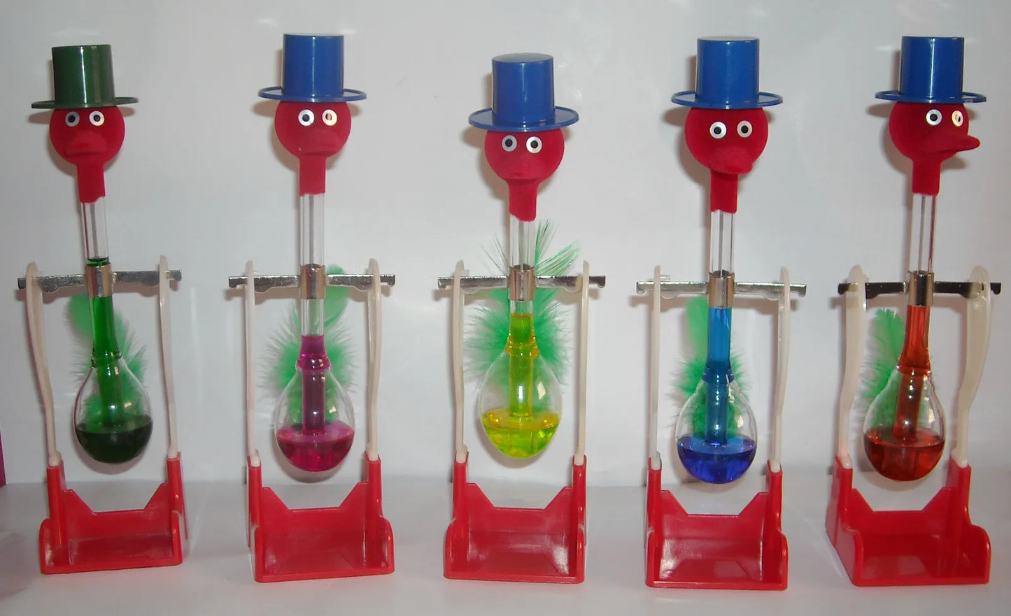 Color Changing Drinking Bird Toy – Physical Science Educational Experiment Toy for Kids STEM Learning Fun Lab Water Bird Gadget