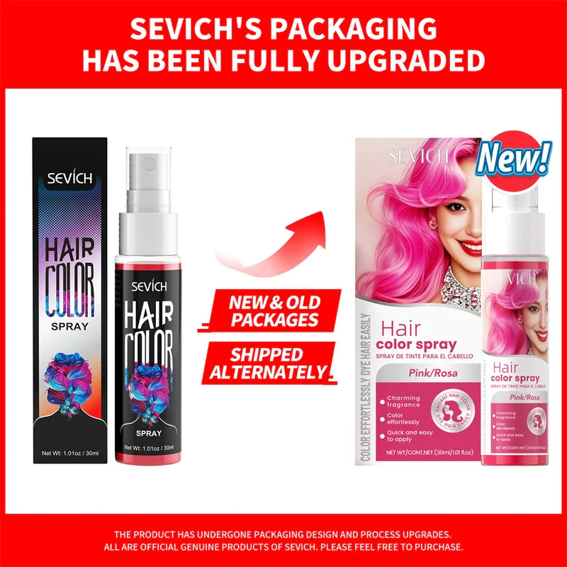 Temporary Hair Color Spray – 30ml DIY Hair Dye for Halloween, Parties & Instant Styling