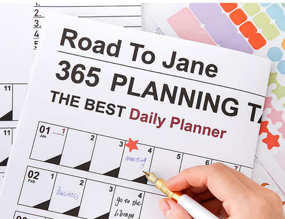 2025 2024 Large Wall Calendar Planner Sheet – Kawaii To-Do List & Schedule Organizer for Office & Home