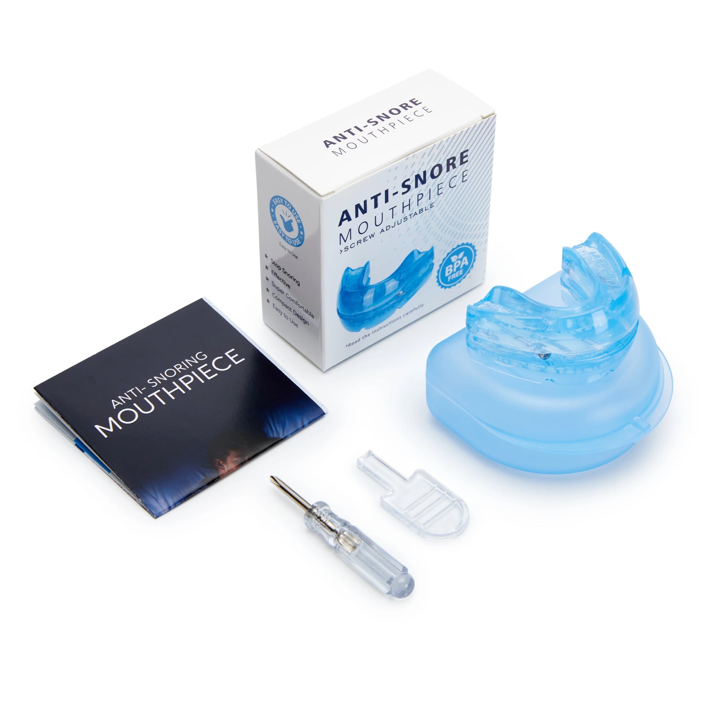 Anti-Snore Mouth Guard for Bruxism – Stop Snoring & Sleep Apnea Aid, Teeth Protection Night Mouthpiece