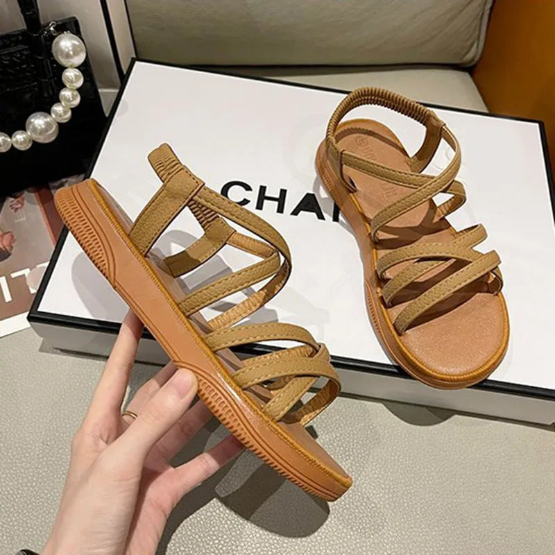 Women’s Classic Ankle Strap Sandals – Flat Soft Sole Summer Shoes, Casual Sandalias Mujer