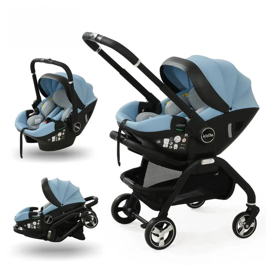 Multi-Functional Newborn Baby Stroller — Portable 4-in-1 Sleeping Basket, Safety Seat & Travel Cart