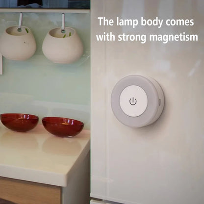 0.6W LED Night Light – Wireless Rechargeable, Touch-Controlled, Magnetic & Dimmable Lamp, Ideal for Baby Nursery and Kitchen