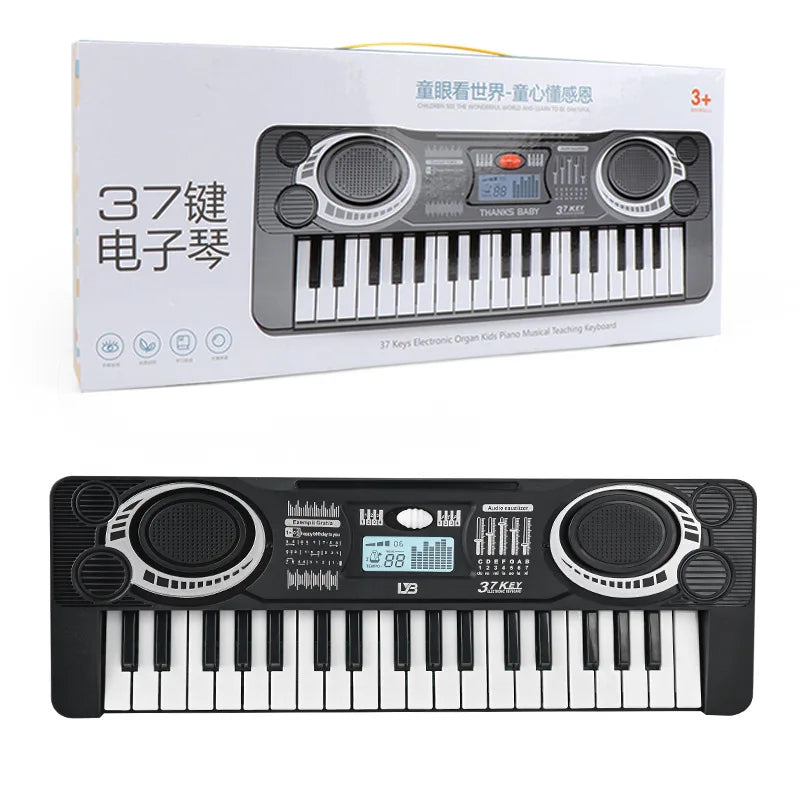 37-Key Children’s Electronic Piano Keyboard – Portable Educational Musical Toy, Ideal Christmas & Birthday Gift