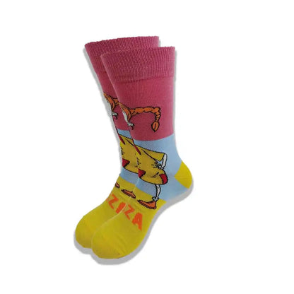 Cartoon Animation Fashion Socks for Men & Women – Autumn Winter Street Style Trendy Casual Combed Cotton Socks