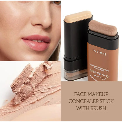 Eraser Foundation Stick – Velvet Moist Long-Lasting Liquid Concealer for Flawless Face Makeup