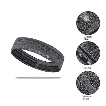 Elastic Sports Headbands – Sweat Absorbing Quick-Dry Anti-Slip Breathable Workout Headband for Yoga, Running & Gym