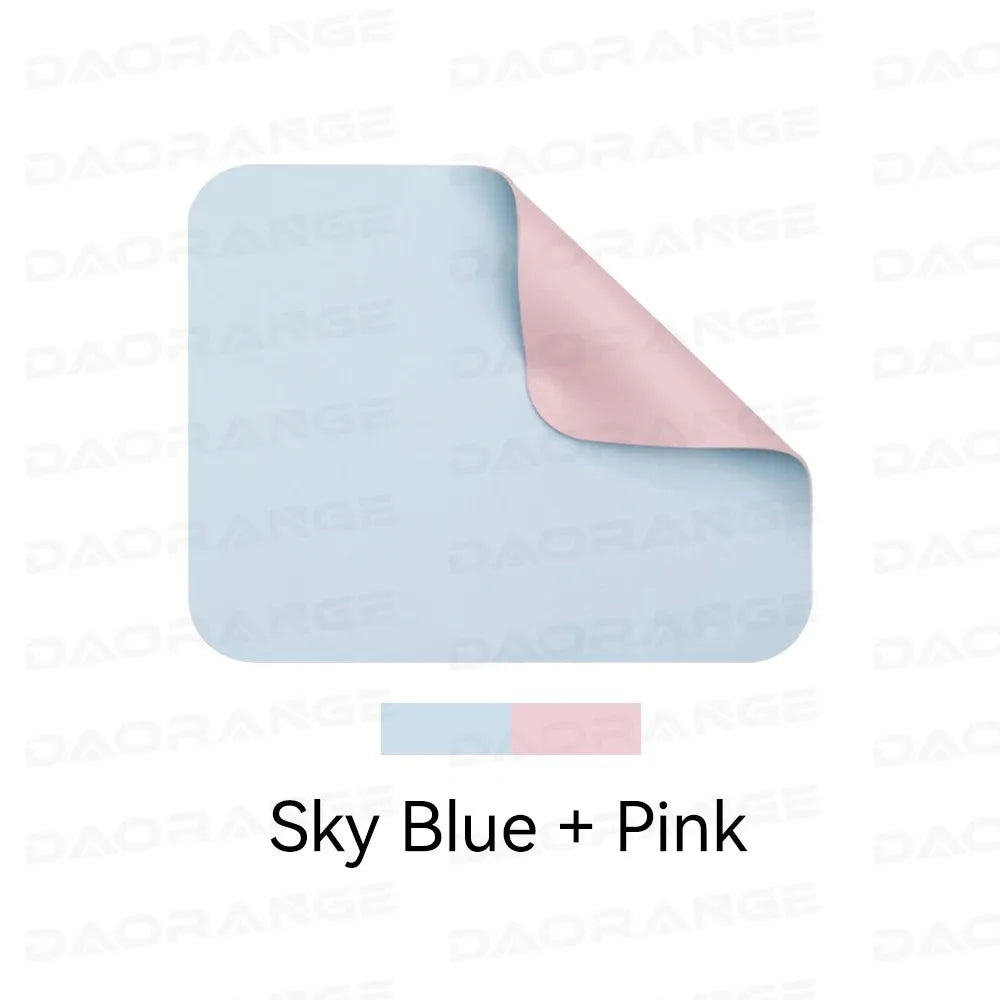 Creative Anti-Slip Leather Mouse Pad – Stylish Gaming & Office Desk Mat for Laptop, PC & MacBook