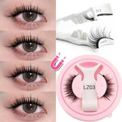 YSDO Magnetic Eyelashes – Reusable 3D Mink Winged False Lashes with Tweezer, No Glue Long-Lasting Makeup Lashes