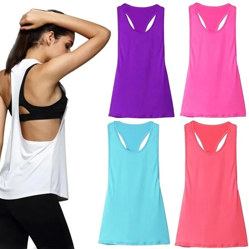 Women's Fitness Tank Top: Quick-Drying, Slim Sleeveless Overcoat for Running - Stylish Sports Overshirt