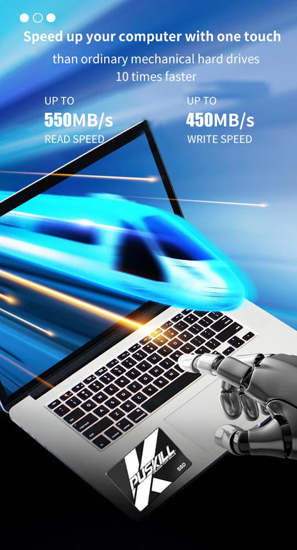 PUSKILL SATA3 SSD – 2.5" Internal Solid State Drive for Laptop & Desktop, Available in 120GB, 256GB, 512GB, 1TB, 2TB   2/2