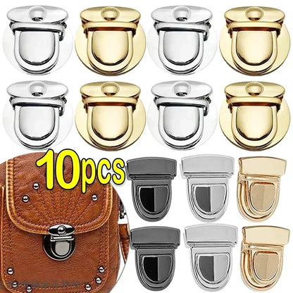 Metal Locks Bag Clasp Catch Buckles | Handbags Purse Tote Closures | Snap Clasps for DIY Craft Hardware | Bag Accessories (5/10pcs)