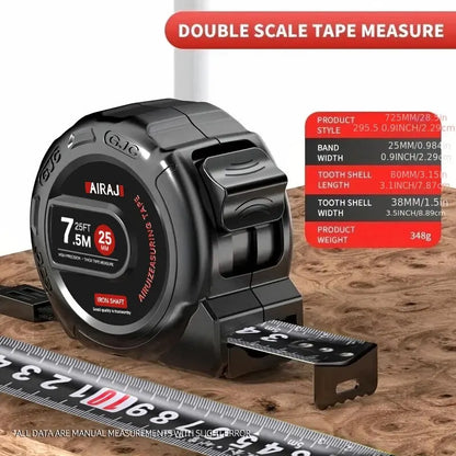 High-Precision Measuring Tools — 3/5/7.5M Waterproof & Anti-Corrosion Tape Measure for Woodworking & Household Use