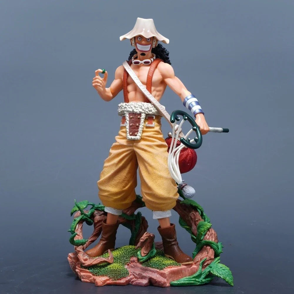 25cm One Piece Anime Figure — Usopp PVC Action Statue, Desktop Ornament Collectible Model Toy, Gift for Fans