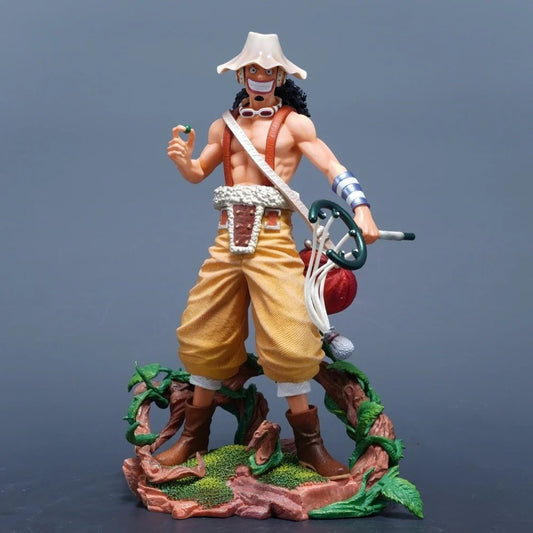 25cm One Piece Anime Figure — Usopp PVC Action Statue, Desktop Ornament Collectible Model Toy, Gift for Fans