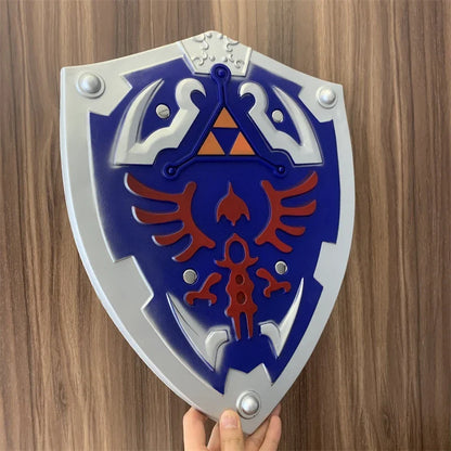 1:1 Breath of the Wild Link Shield – PU Rubber Cosplay Weapon Toy & Halloween Prop